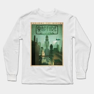 Explore Rapture, Bioshock Poster Long Sleeve T-Shirt